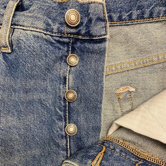 Free People We the Free Jeans Straight Leg Button Fly Size 29 - Picture 4 of 8